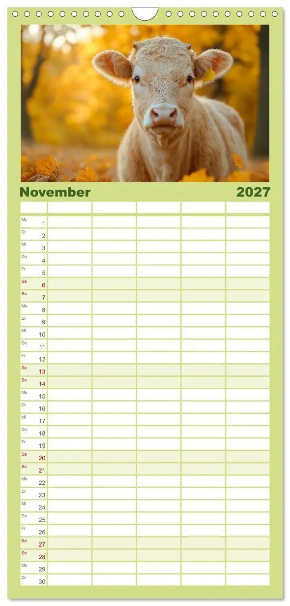 Bild: 9783594305676 | Familienplaner 2027 - KÜHE AUF DER ALM - Der Kalender aus Bayern...