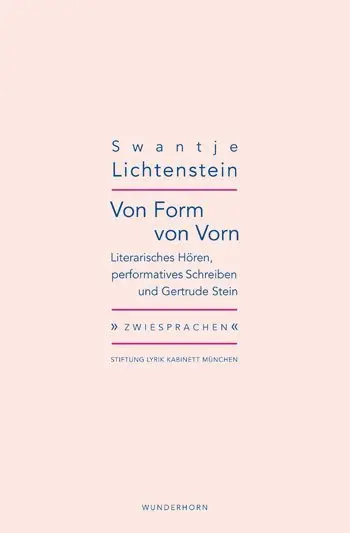 Cover: 9783884235676 | Von Form von Vorn | Swantje Lichtenstein | Taschenbuch | 32 S. | 2017
