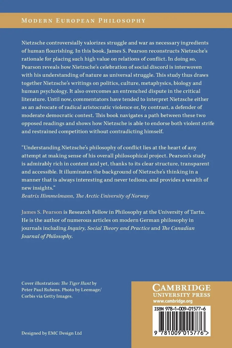 Rückseite: 9781009015776 | Nietzsche on Conflict, Struggle and War | James S. Pearson | Buch