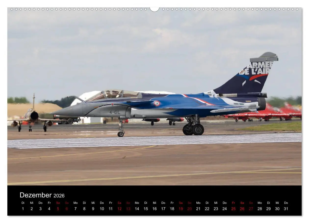 Bild: 9783457845776 | Militärjets (Wandkalender 2026 DIN A2 quer), CALVENDO Monatskalender