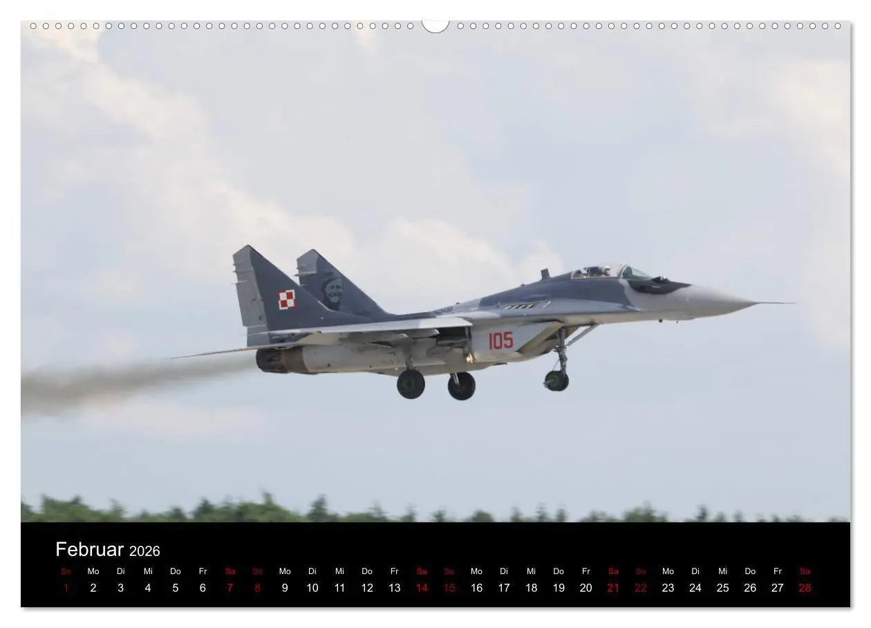 Bild: 9783457845776 | Militärjets (Wandkalender 2026 DIN A2 quer), CALVENDO Monatskalender
