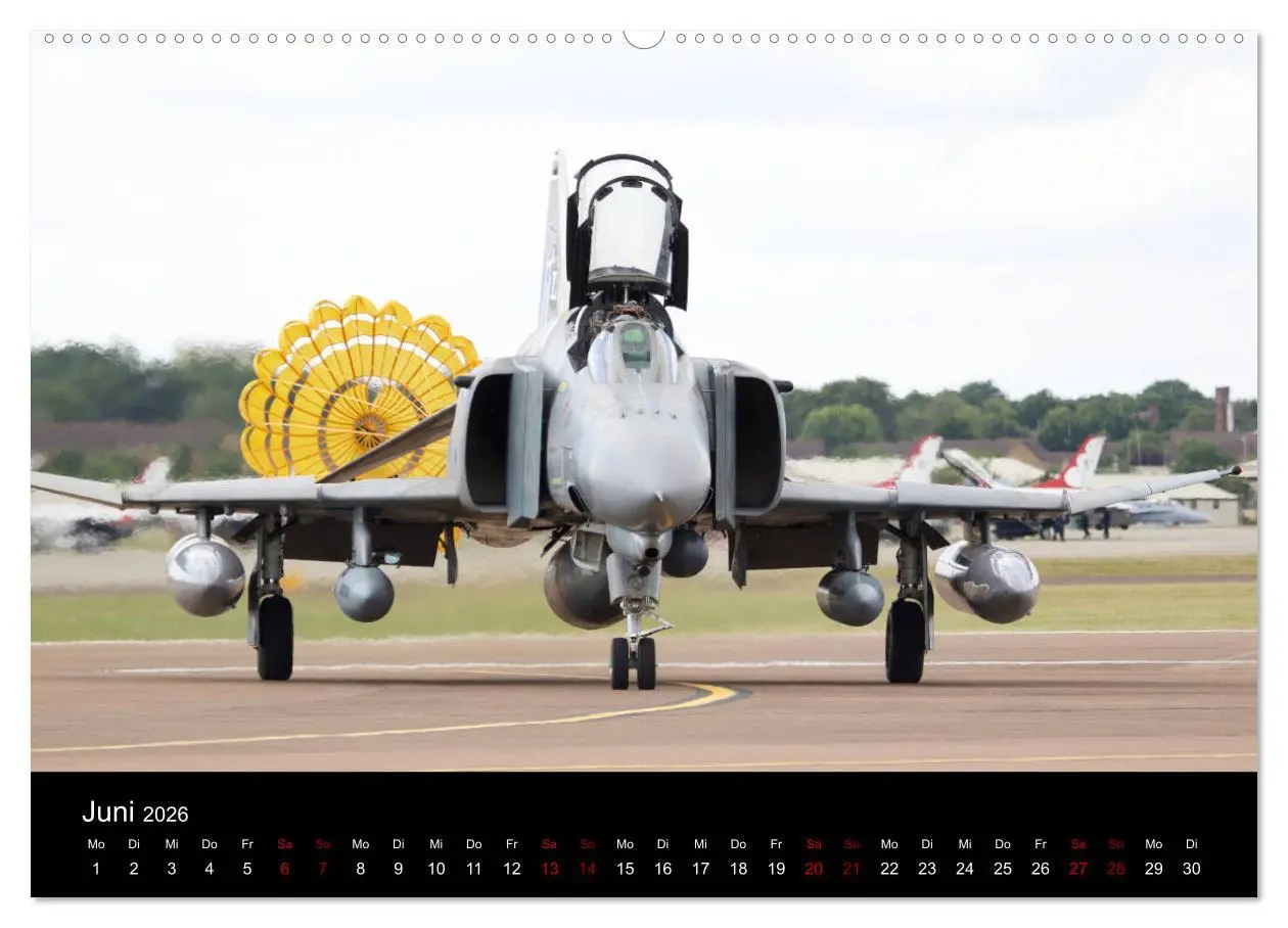 Bild: 9783457845776 | Militärjets (Wandkalender 2026 DIN A2 quer), CALVENDO Monatskalender