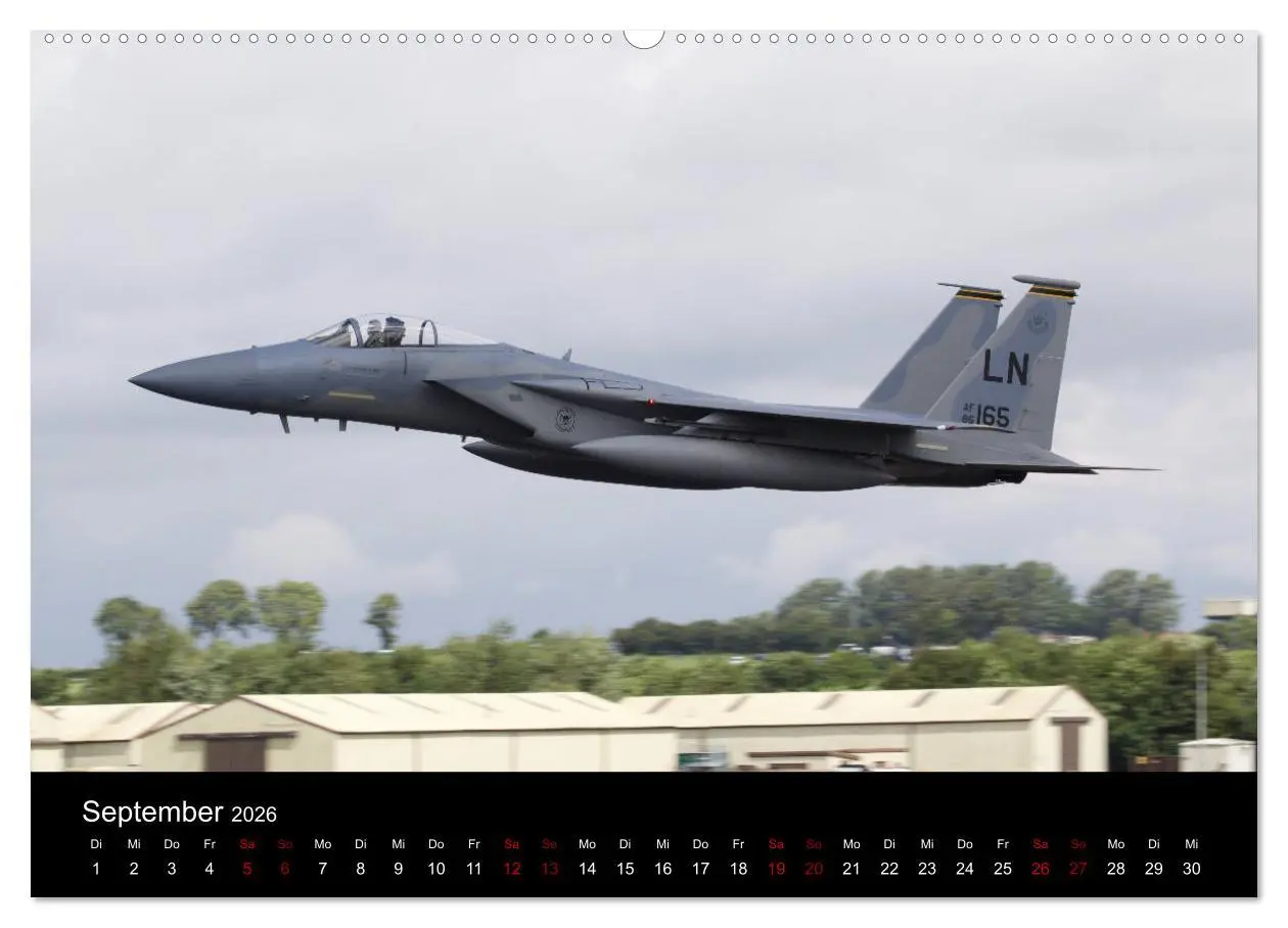 Bild: 9783457845776 | Militärjets (Wandkalender 2026 DIN A2 quer), CALVENDO Monatskalender