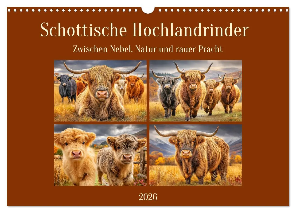 Cover: 9783457915776 | Schottische Hochlandrinder. Zwischen Nebel, Natur und rauer Pracht...