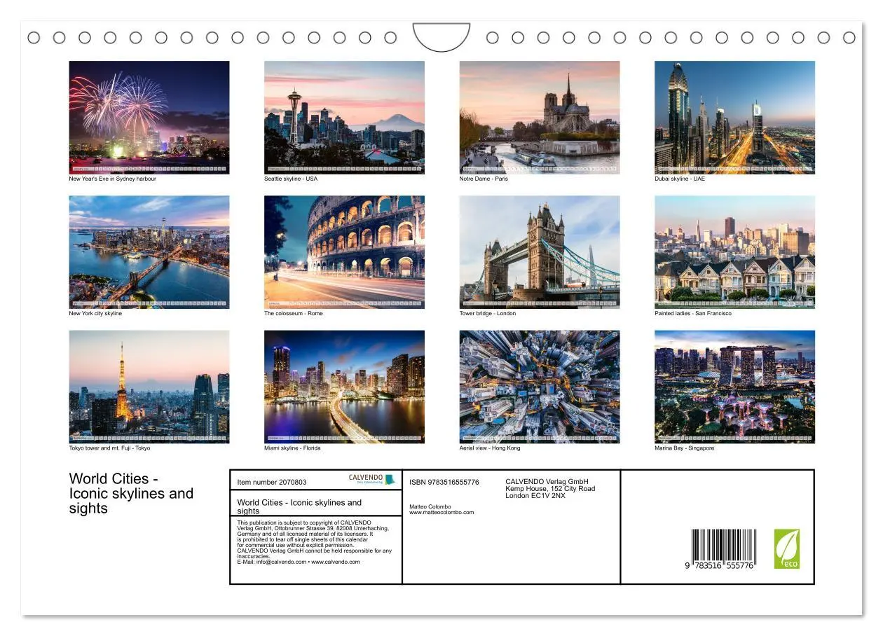 Bild: 9783516555776 | World Cities - Iconic skylines and sights (Wall Calendar 2026 DIN...
