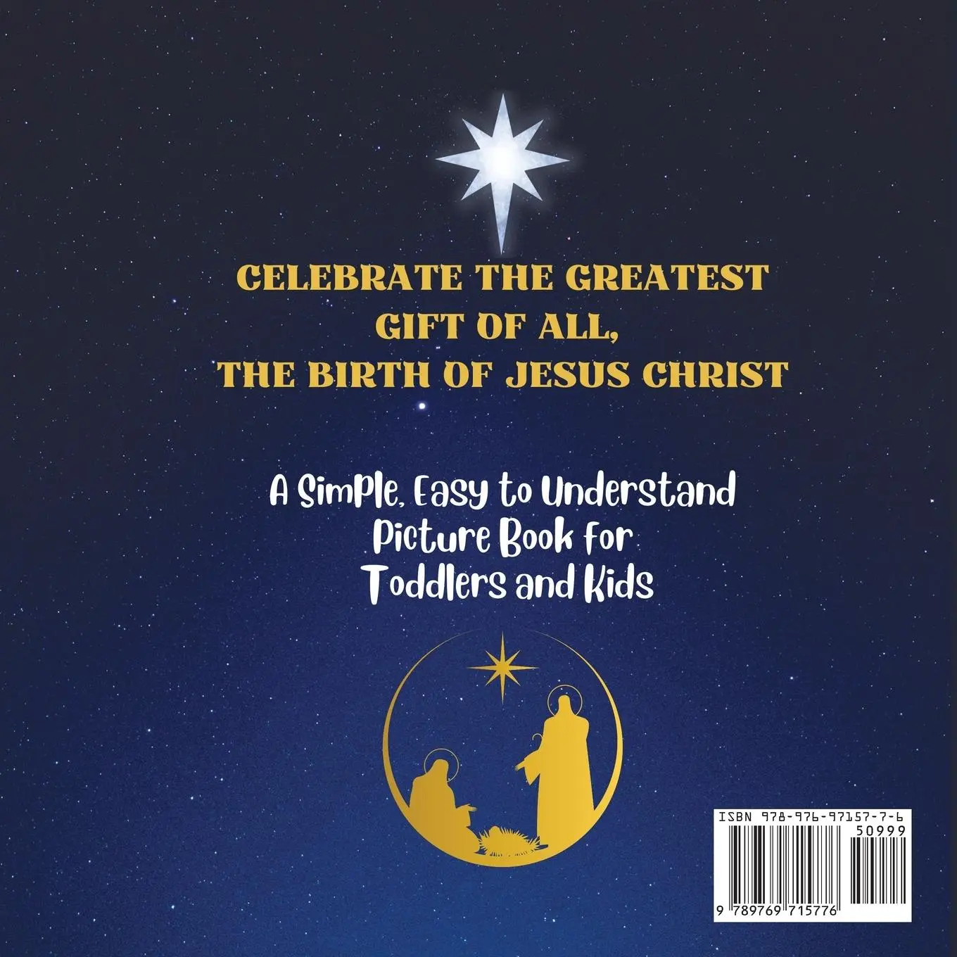 Rückseite: 9789769715776 | The Nativity Story for Kids | Andrea Clarke Pratt | Taschenbuch | 2023