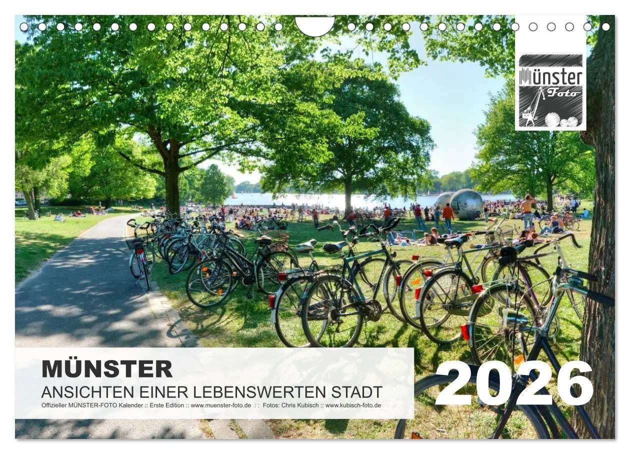 Cover: 9783516165876 | MÜNSTER :: Ansichten einer lebenswerten Stadt (Wandkalender 2026...