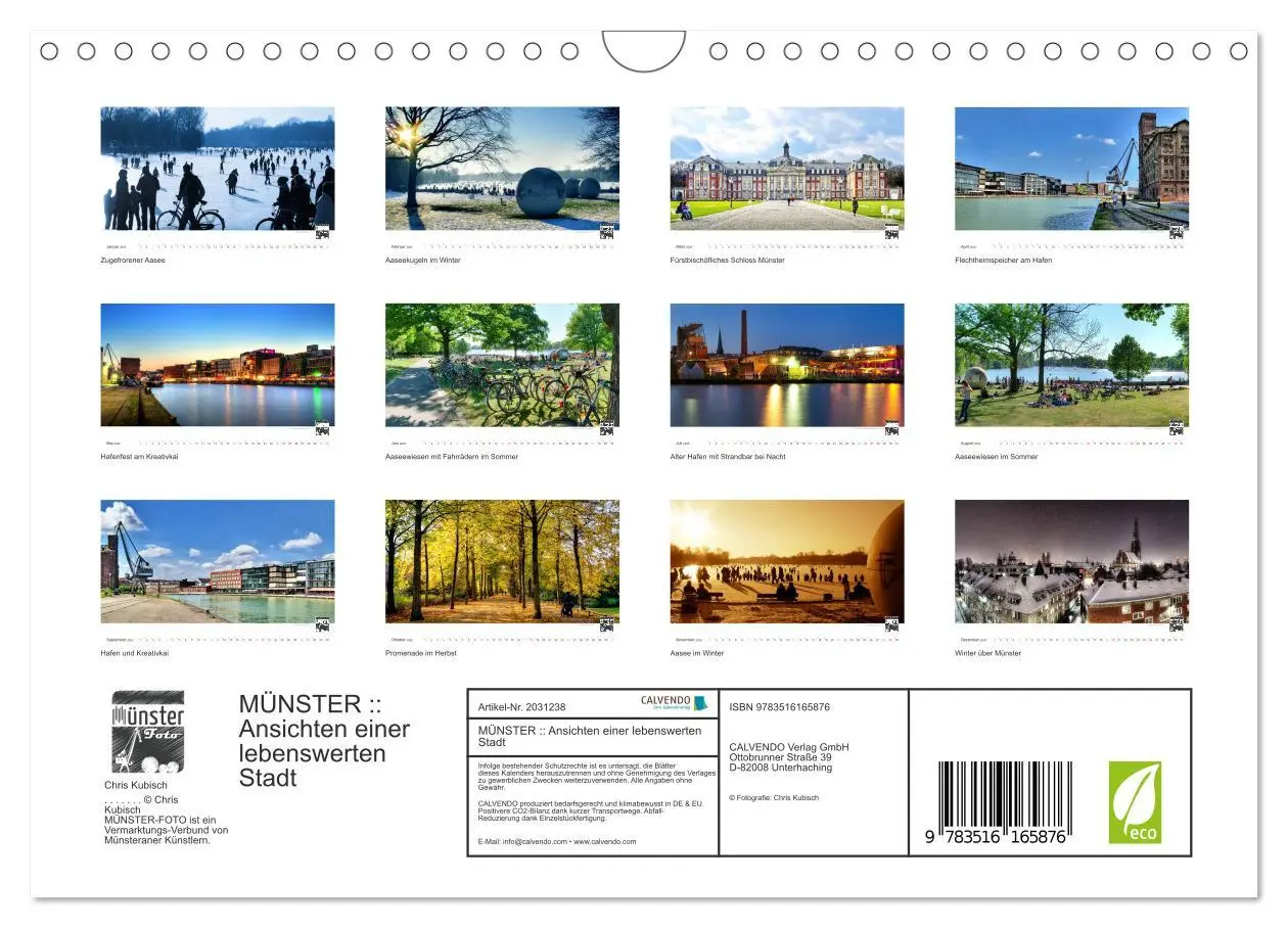 Bild: 9783516165876 | MÜNSTER :: Ansichten einer lebenswerten Stadt (Wandkalender 2026...