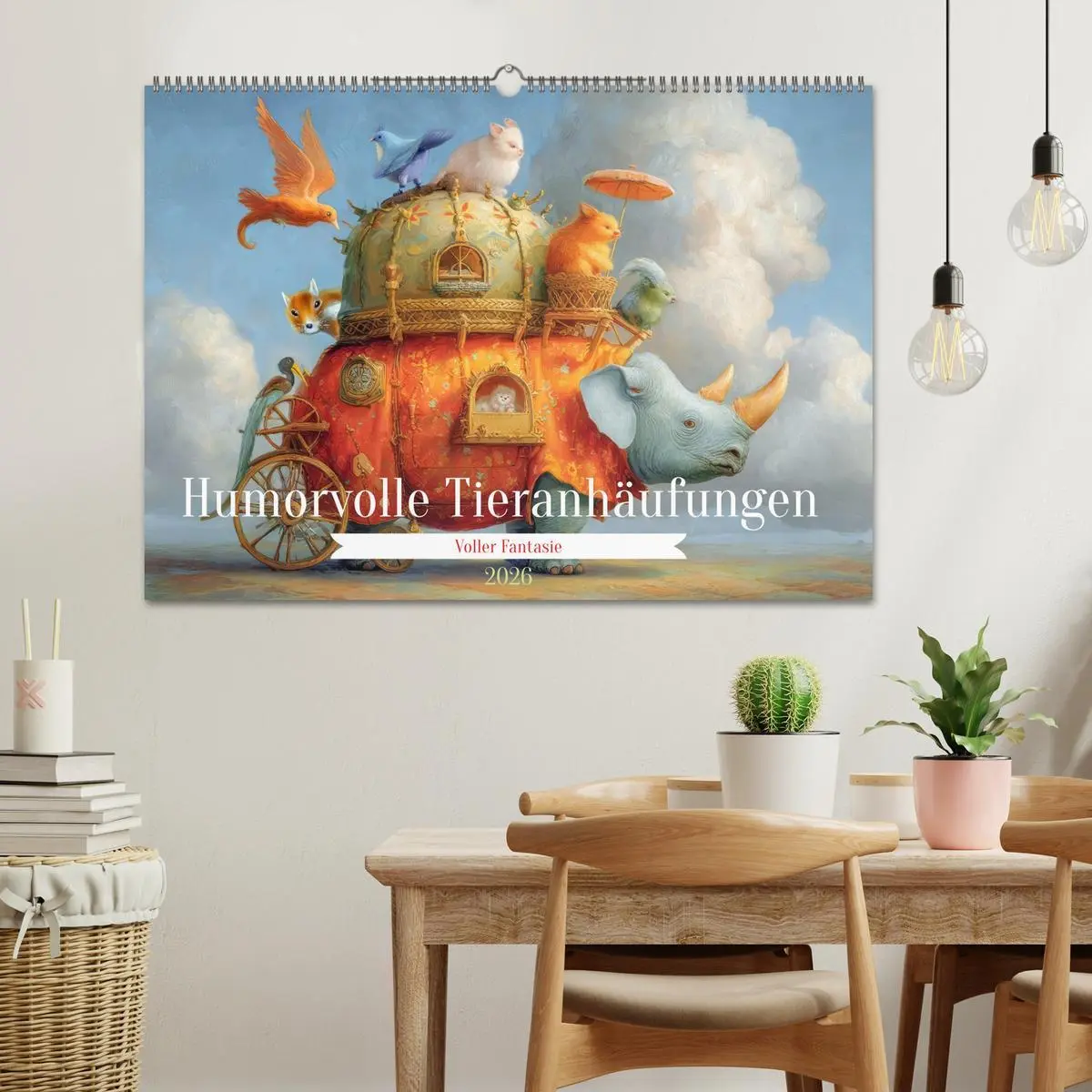Bild: 9783516615876 | Humorvolle Tieranhäufungen - Voller Fantasie (Wandkalender 2026 DIN...