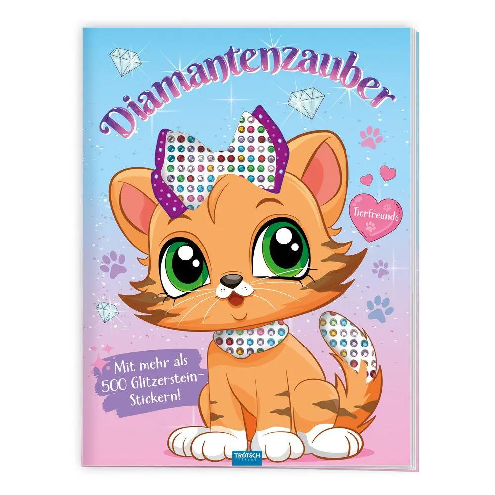 Cover: 9783988025876 | TRÖTSCH - Stickermalbuch Diamantenzauber Tierfreunde | KG | Broschüre