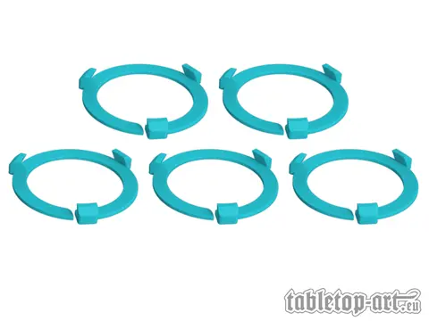Cover: 704270725976 | Squad Marker - 40mm Turquoise (5) | Tabletop-Art | EAN 704270725976