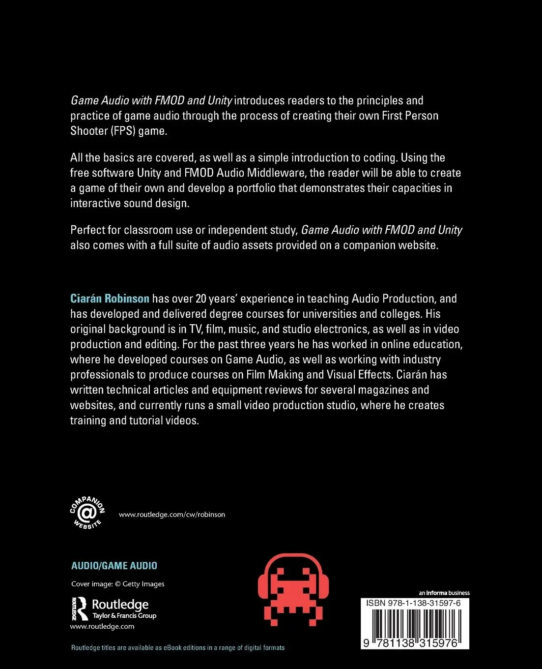 Rückseite: 9781138315976 | Game Audio with FMOD and Unity | Ciarán Robinson | Taschenbuch | 2019