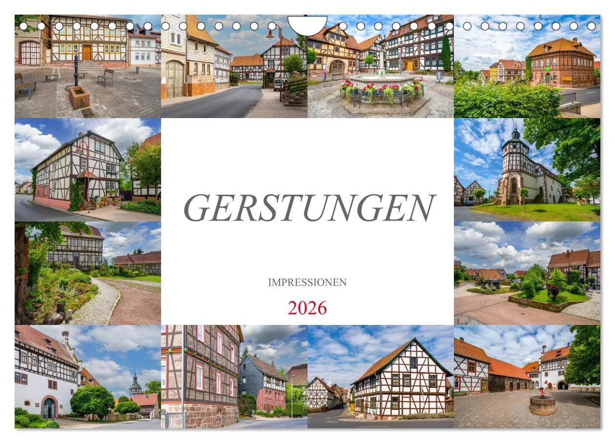 Cover: 9783457375976 | Gerstungen Impressionen (Wandkalender 2026 DIN A4 quer), CALVENDO...