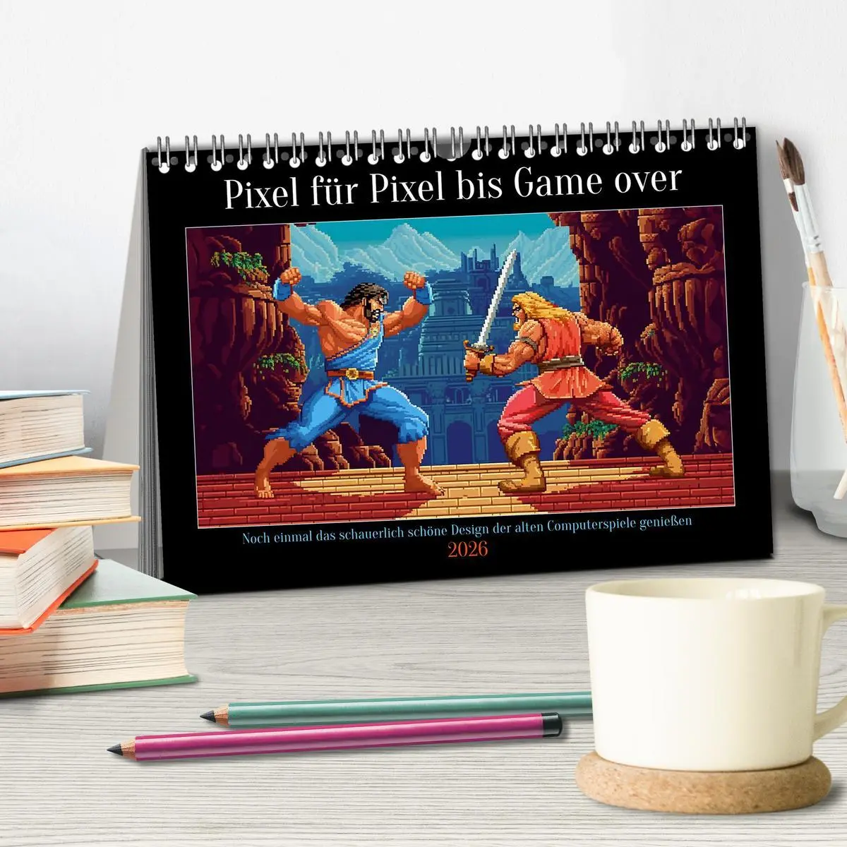 Bild: 9783457515976 | Pixel für Pixel bis Game over (Tischkalender 2026 DIN A5 quer),...