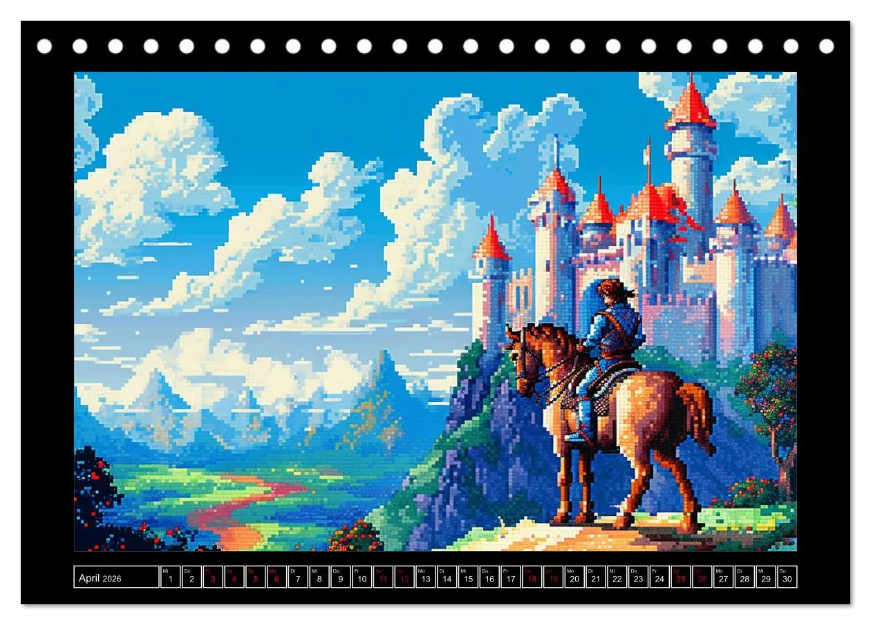 Bild: 9783457515976 | Pixel für Pixel bis Game over (Tischkalender 2026 DIN A5 quer),...