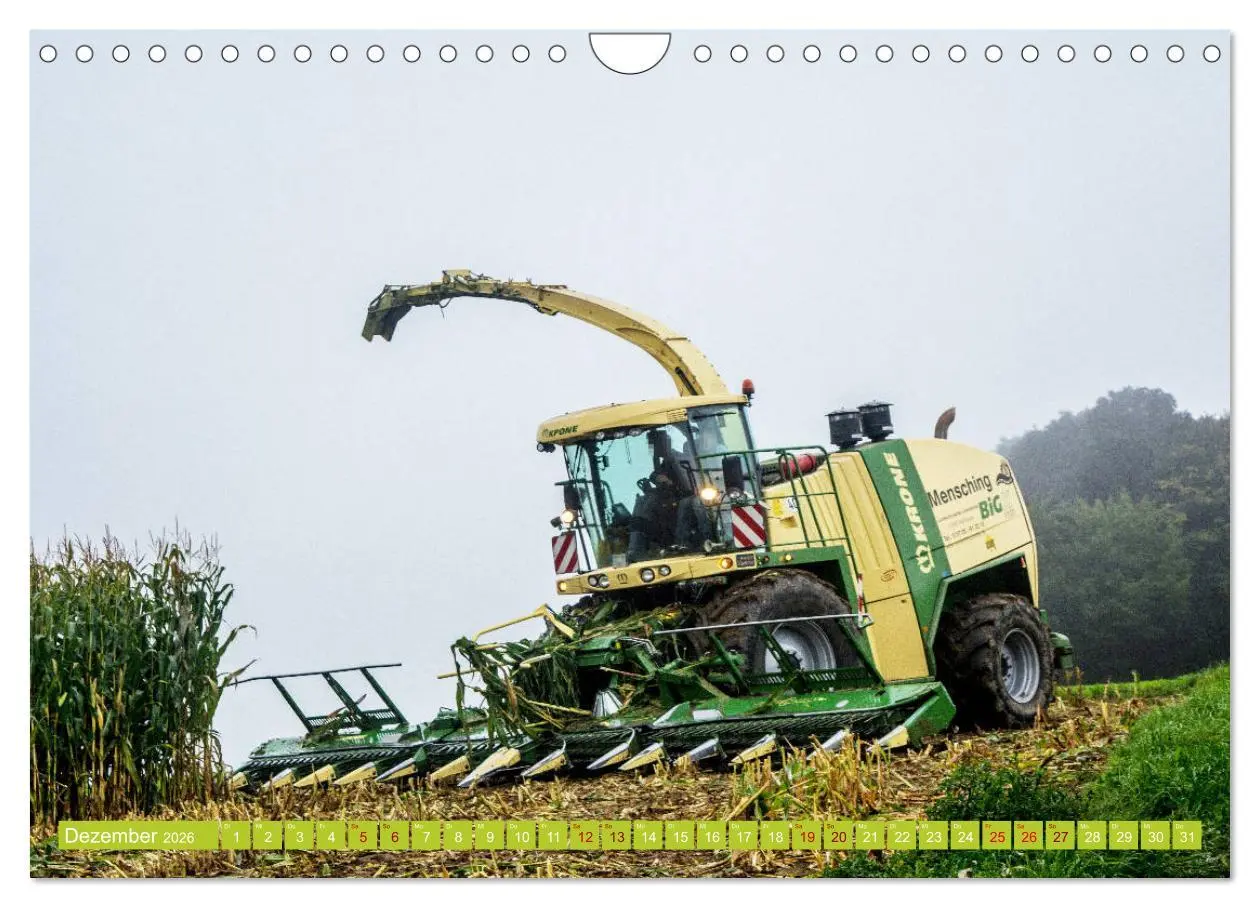 Bild: 9783457755976 | Landwirtschaft - Maisernte (Wandkalender 2026 DIN A4 quer),...