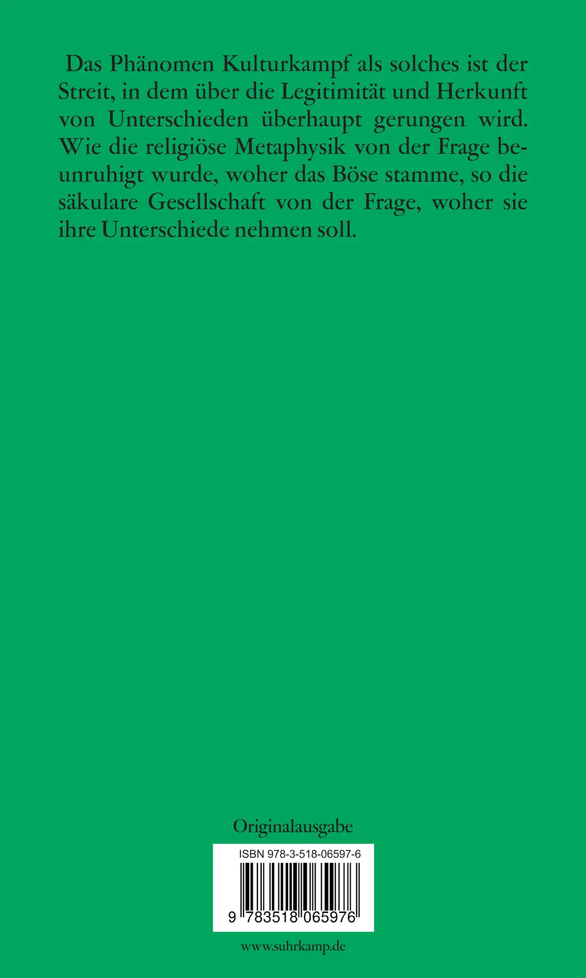 Rückseite: 9783518065976 | Die Verachtung der Massen | Peter Sloterdijk | Taschenbuch | 96 S.