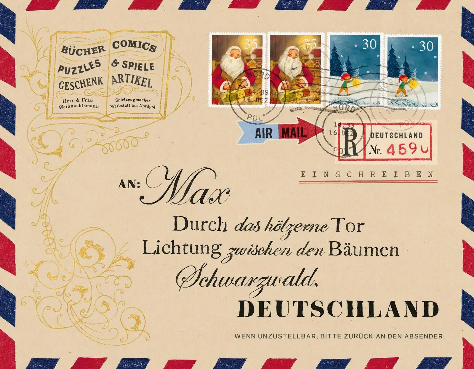 Bild: 9783629015976 | Post vom Weihnachtsmann | Annie Atkins | Buch | 25 S. | Deutsch | 2025