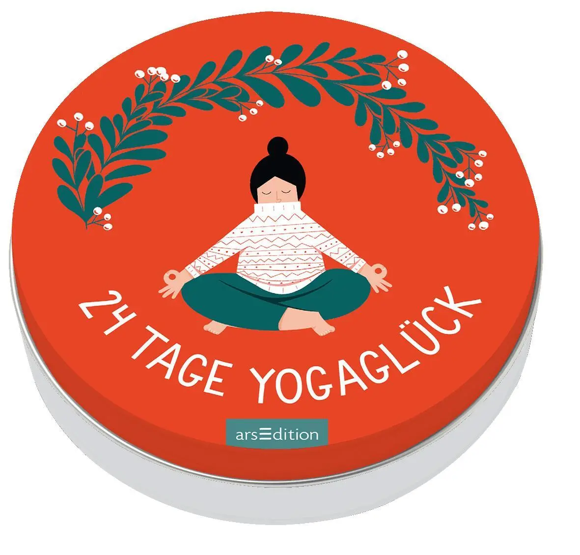 Cover: 9783845835976 | Adventskalender in der Dose. 24 Tage Yogaglück | Karolin Ohrnberger