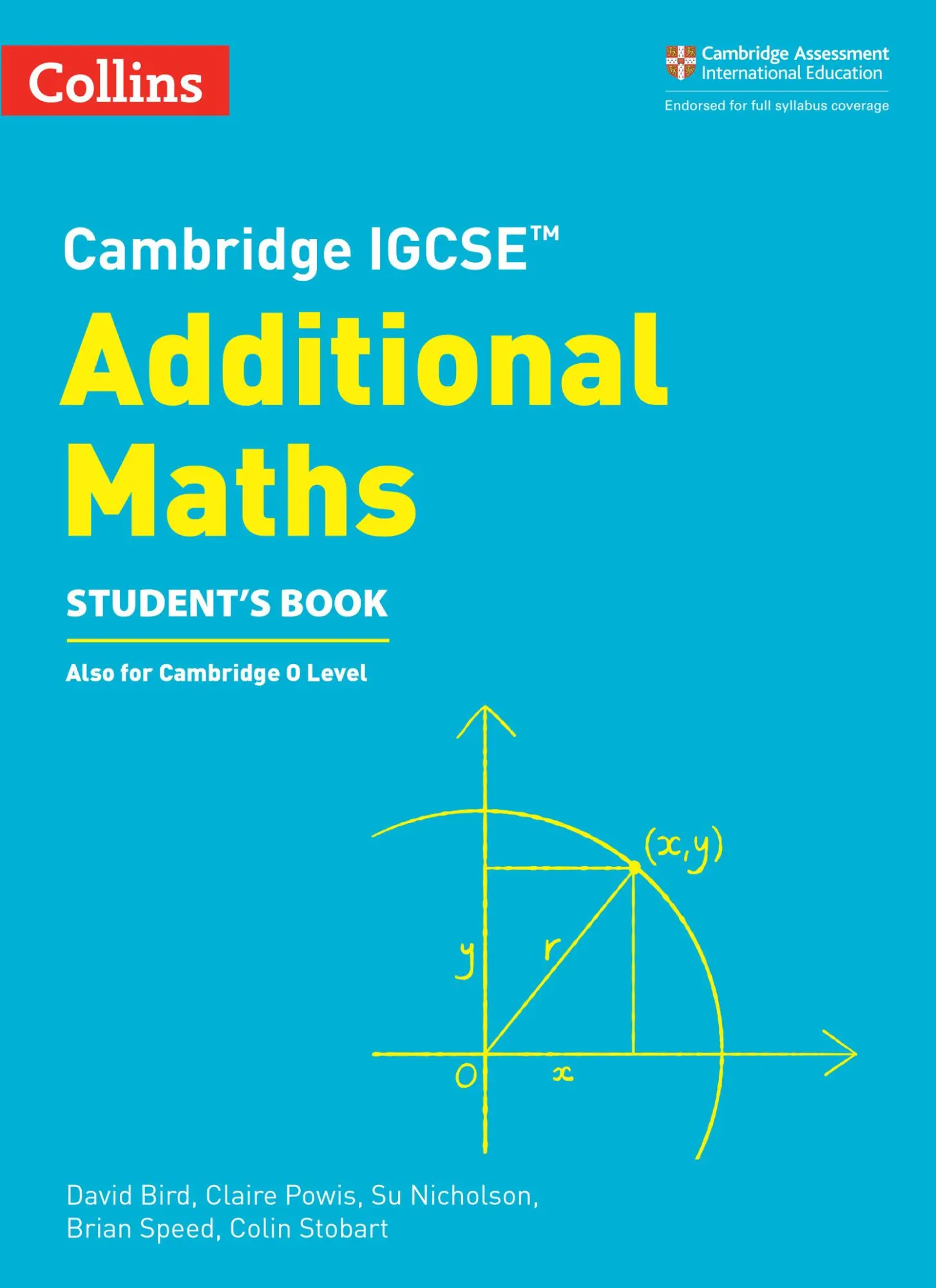 Cover: 9780008546076 | Cambridge Igcse(tm) Additional Maths Student's Book | David Bird