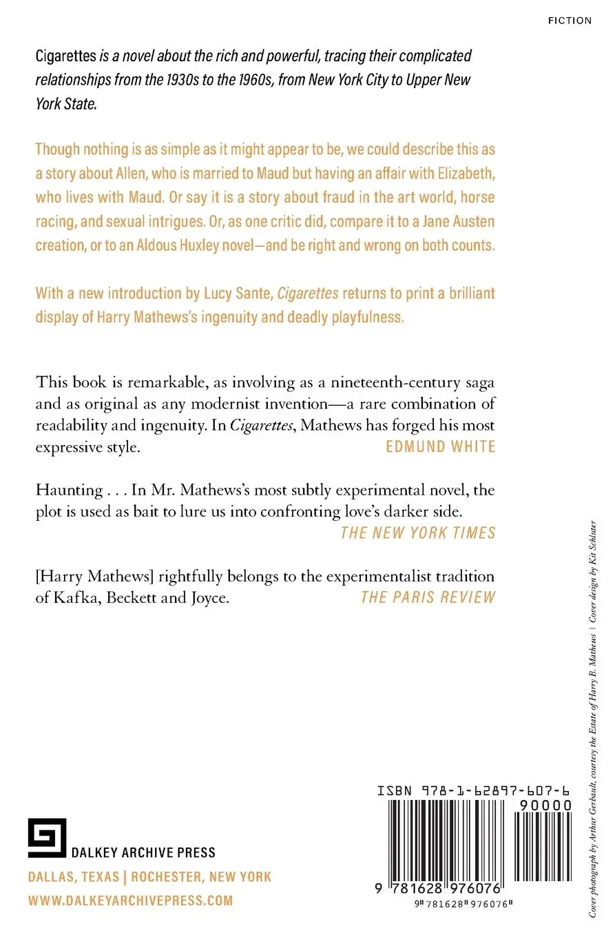 Rückseite: 9781628976076 | Cigarettes | Harry Mathews | Taschenbuch | Englisch | 2025