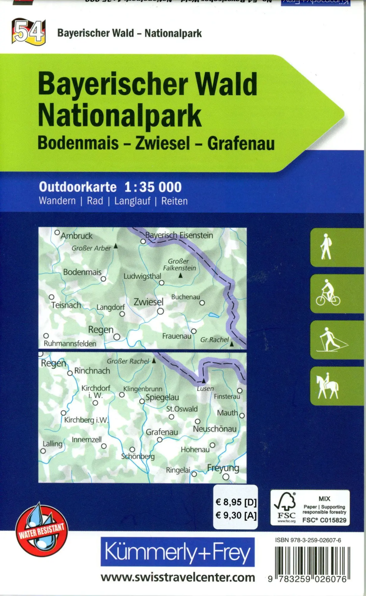 Bild: 9783259026076 | Kümmerly+Frey Outdoorkarte Deutschland 54 Nationalpark Bayerischer...