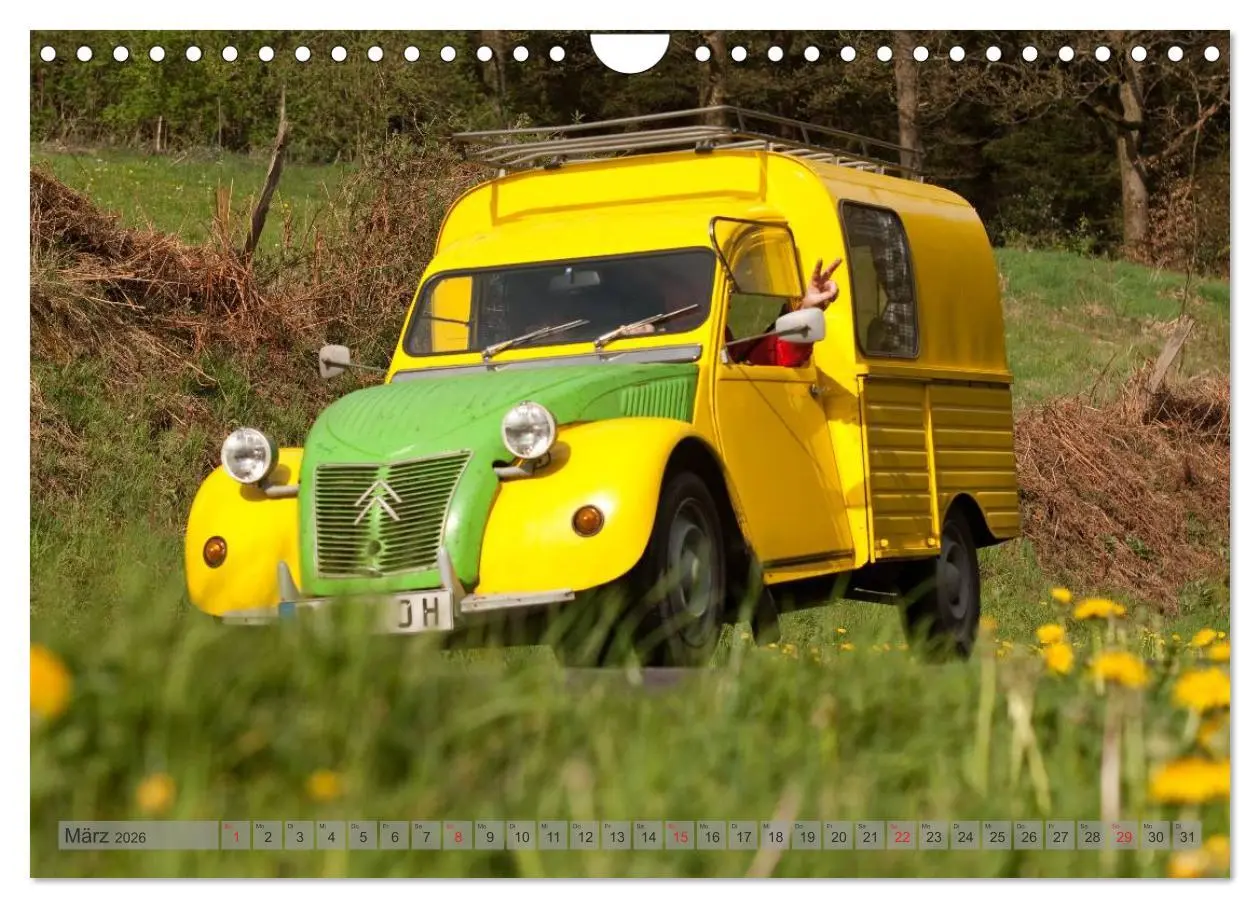 Bild: 9783516046076 | Kultauto Ente Citroën 2CV (Wandkalender 2026 DIN A4 quer), CALVENDO...