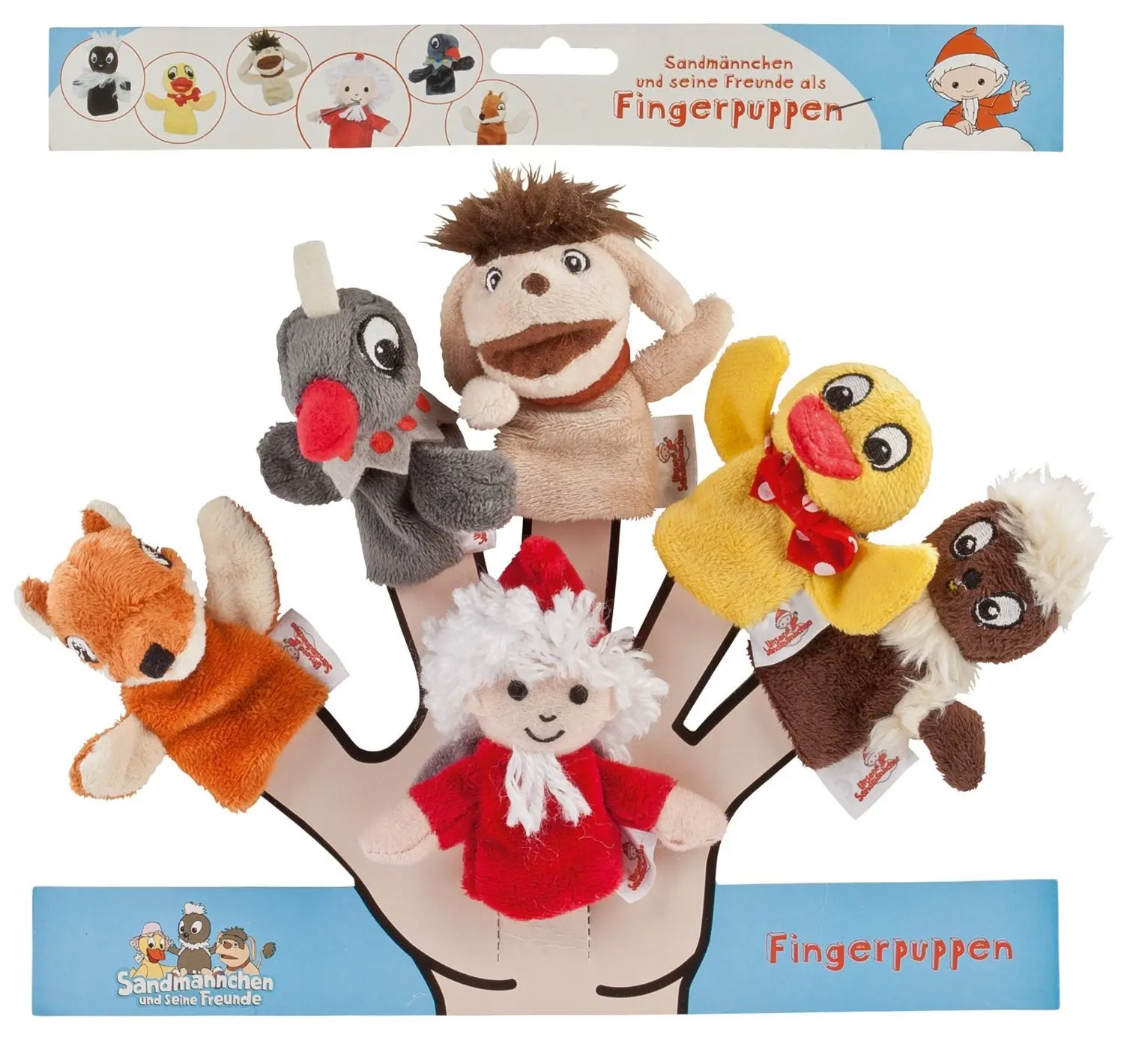 Cover: 4001750986176 | SANDMANN Fingerpuppen 6-er Set (Plüsch, 10cm) | 986176 | Deutsch