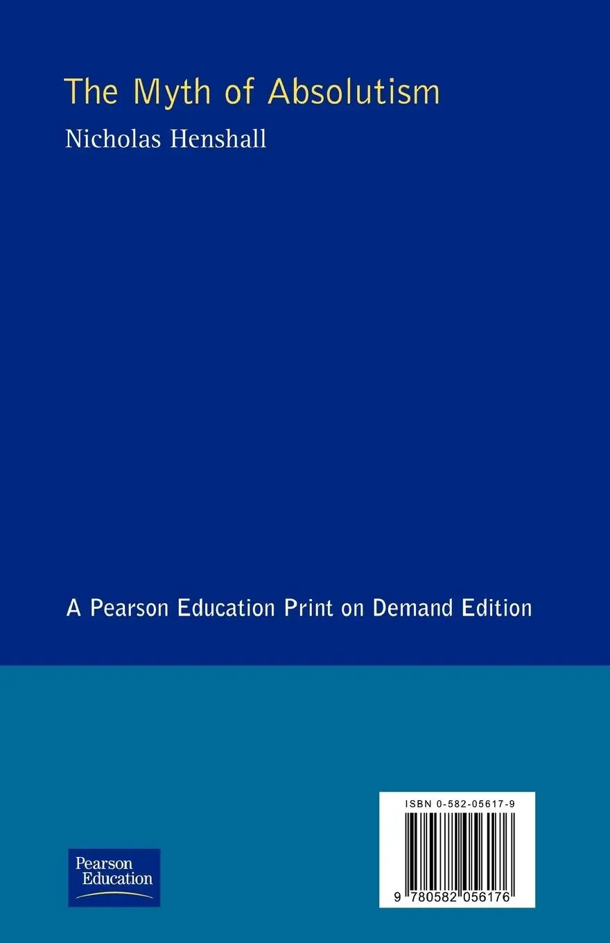 Rückseite: 9780582056176 | The Myth of Absolutism | Nicholas Henshall | Taschenbuch | Englisch