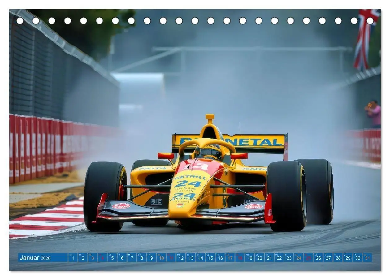 Bild: 9783516726176 | Formel 1 Boxenstopp (Tischkalender 2026 DIN A5 quer), CALVENDO...