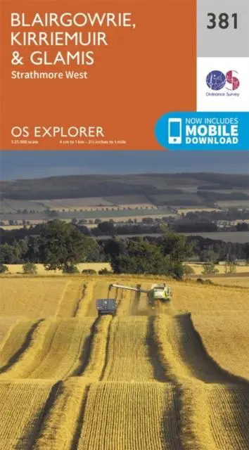 Cover: 9780319246276 | Blairgowrie, Kirriemuir and Glamis | Ordnance Survey | (Land-)Karte