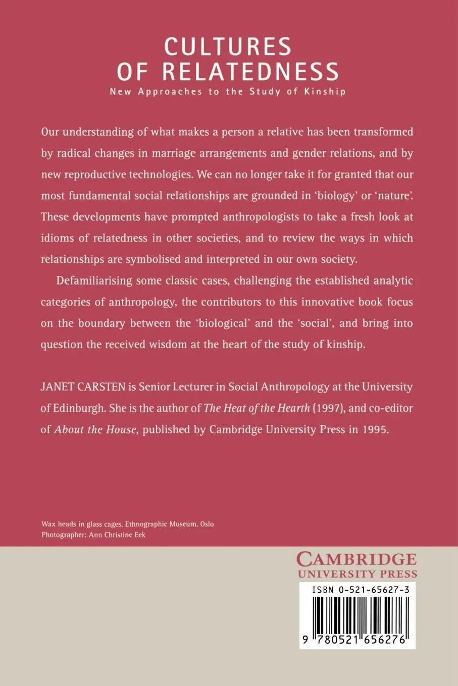 Rückseite: 9780521656276 | Cultures of Relatedness | New Approaches to the Study of Kinship
