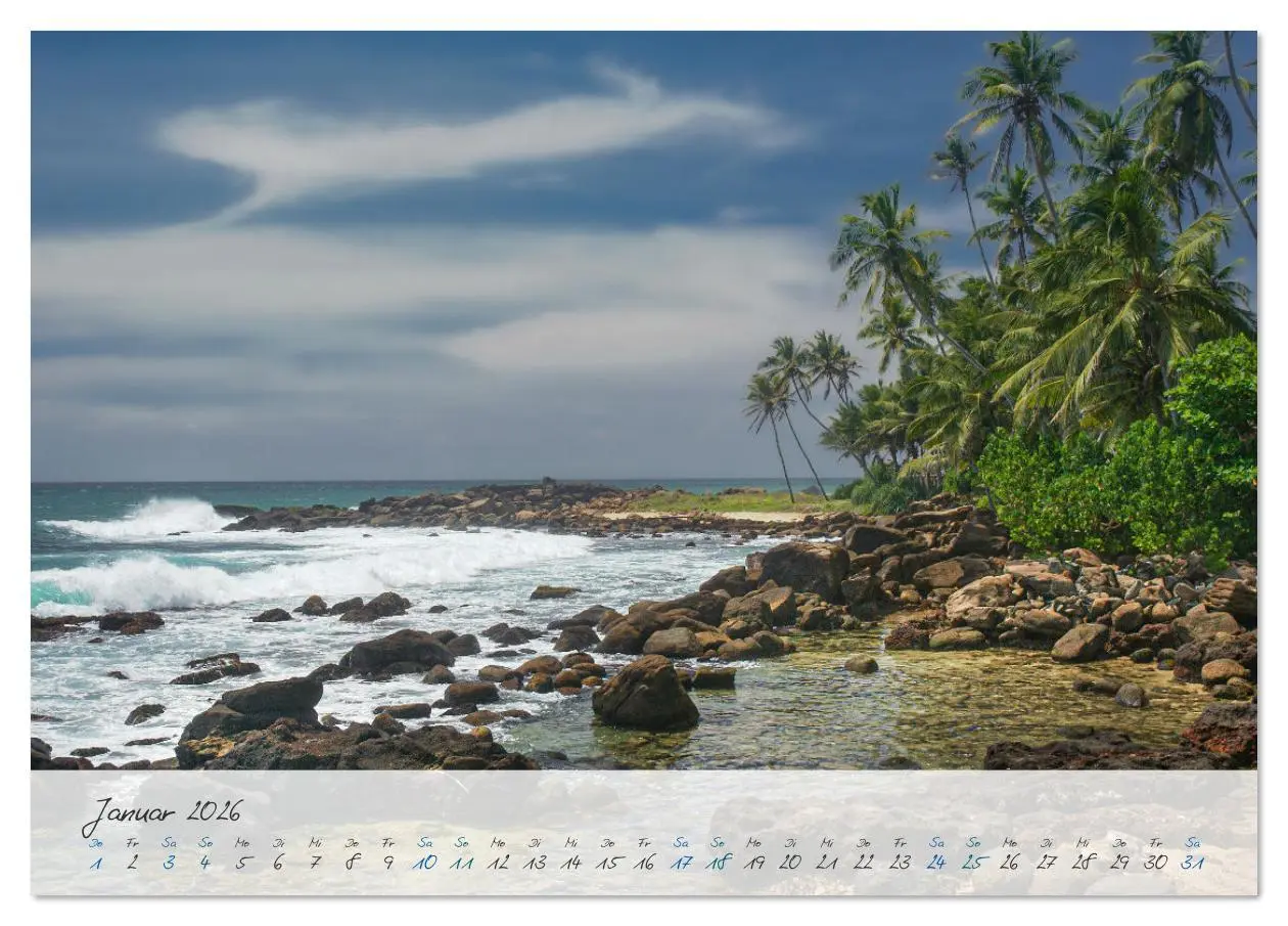 Bild: 9783457316276 | Verliebt in Sri Lanka (Tischkalender 2026 DIN A5 quer), CALVENDO...