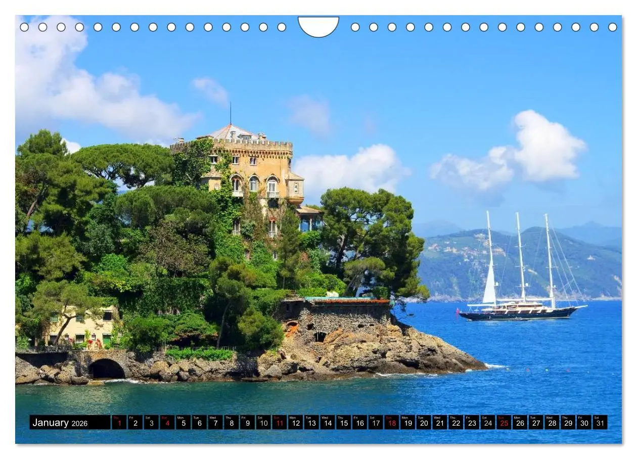 Bild: 9783516576276 | Riviera di Levante The Coast of Liguria (Wall Calendar 2026 DIN A4...