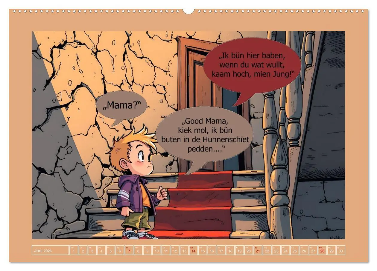 Bild: 9783516646276 | Plattdütsche Cartoons (Wandkalender 2026 DIN A2 quer), CALVENDO...