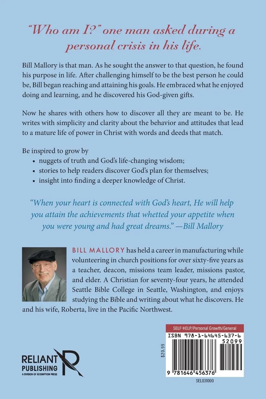 Rückseite: 9781646456376 | Being Who You Really Are | Bill Mallory | Taschenbuch | Englisch