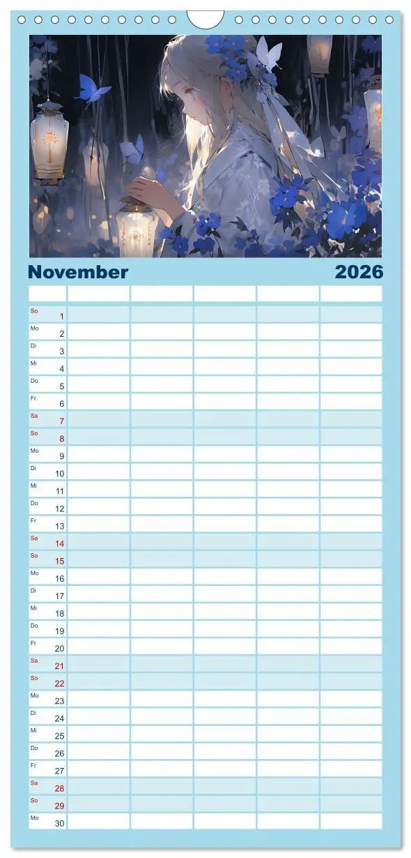 Bild: 9783516496376 | Familienplaner 2026 - Der Mädchen-Kalender mit 5 Spalten...