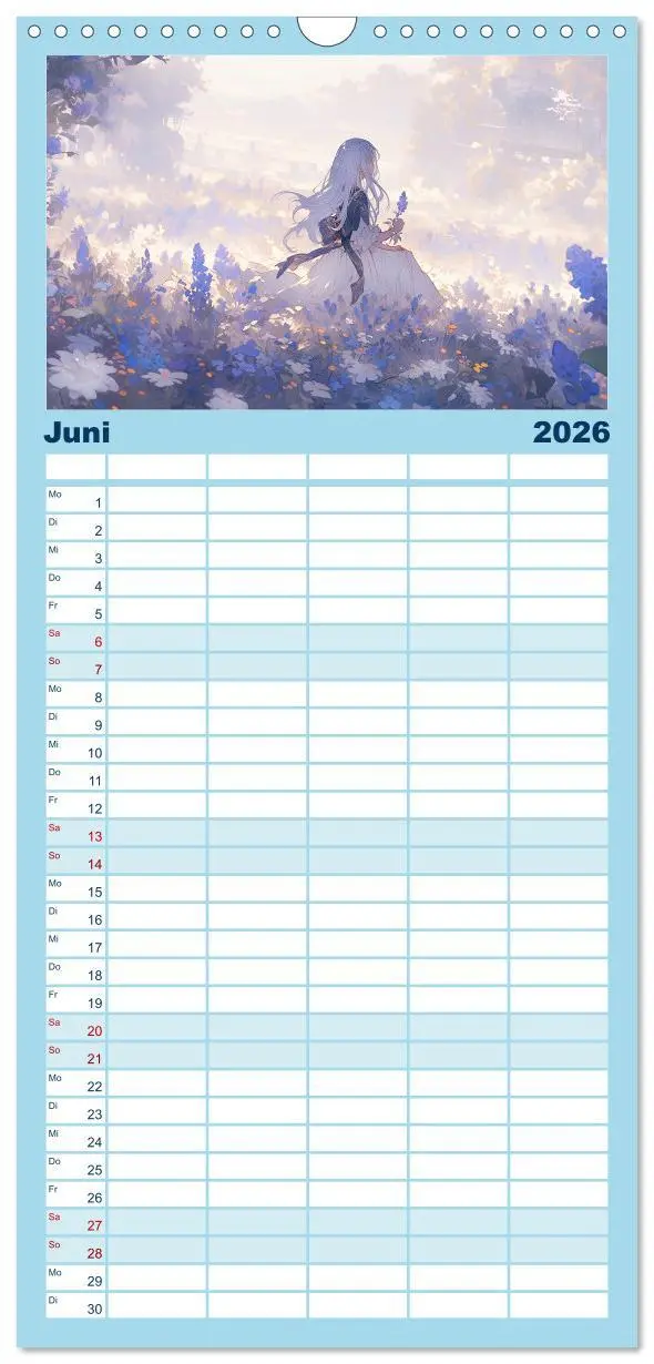 Bild: 9783516496376 | Familienplaner 2026 - Der Mädchen-Kalender mit 5 Spalten...
