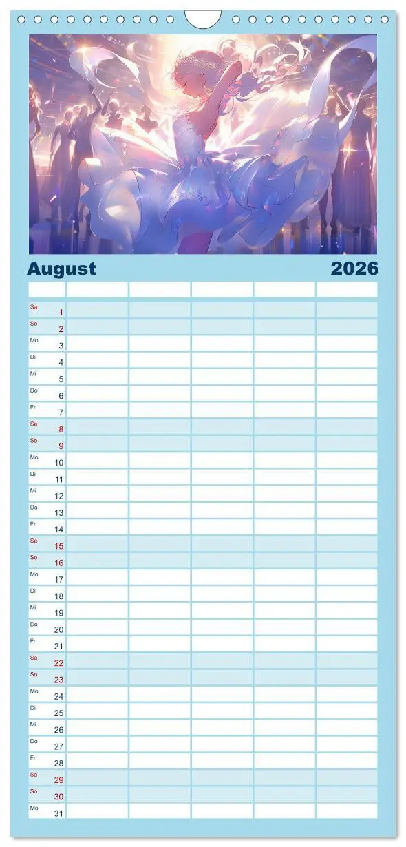 Bild: 9783516496376 | Familienplaner 2026 - Der Mädchen-Kalender mit 5 Spalten...
