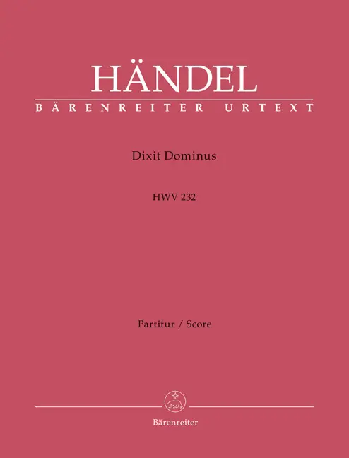 Cover: 9790006526376 | Dixit Dominus HWV 232, Partitur | Georg Friedrich Händel | Partitur