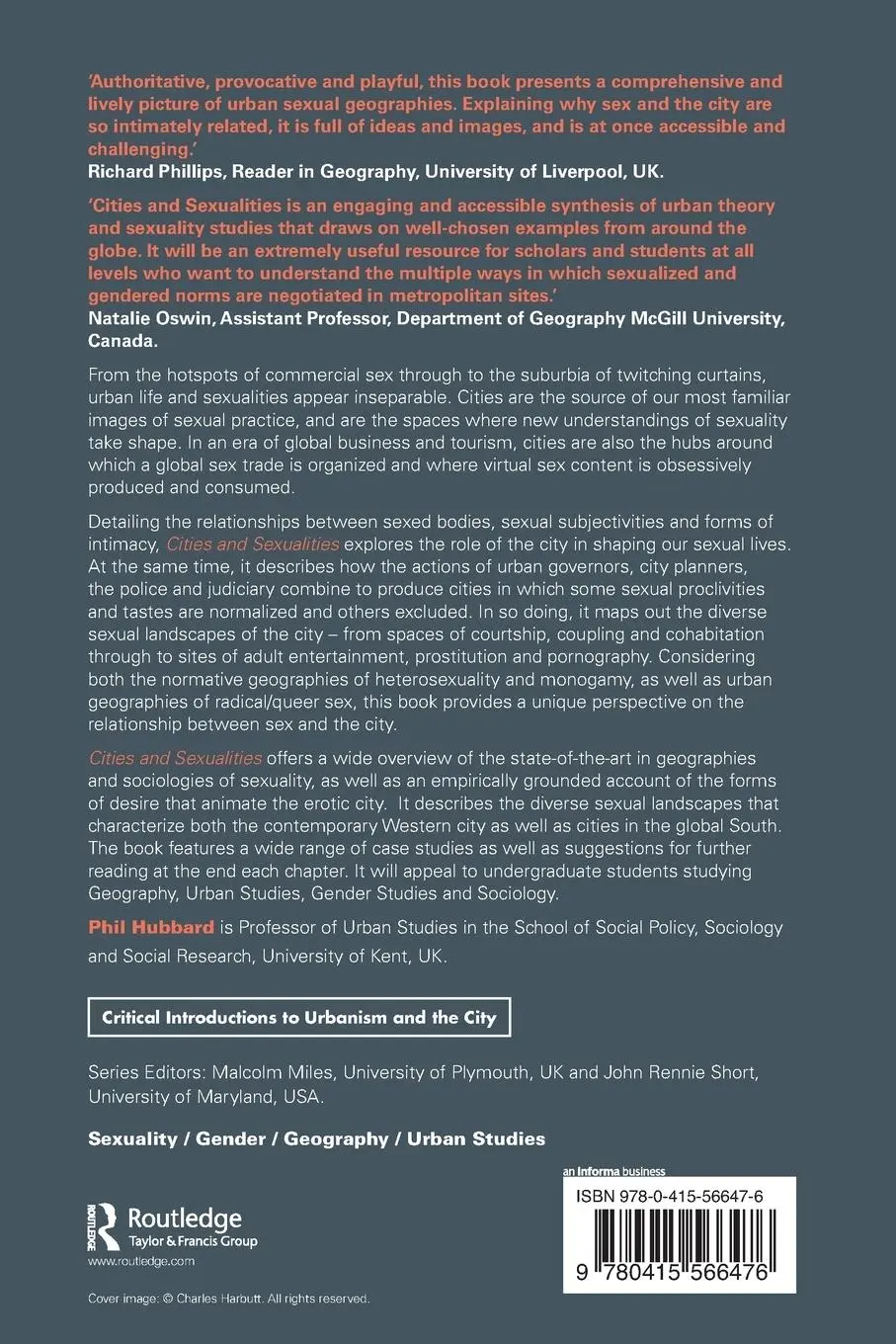 Rückseite: 9780415566476 | Cities and Sexualities | Phil Hubbard | Taschenbuch | Englisch | 2011
