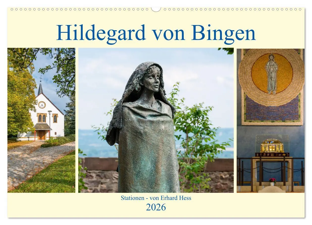 Cover: 9783457846476 | Hildegard von Bingen - Stationen (Wandkalender 2026 DIN A2 quer),...