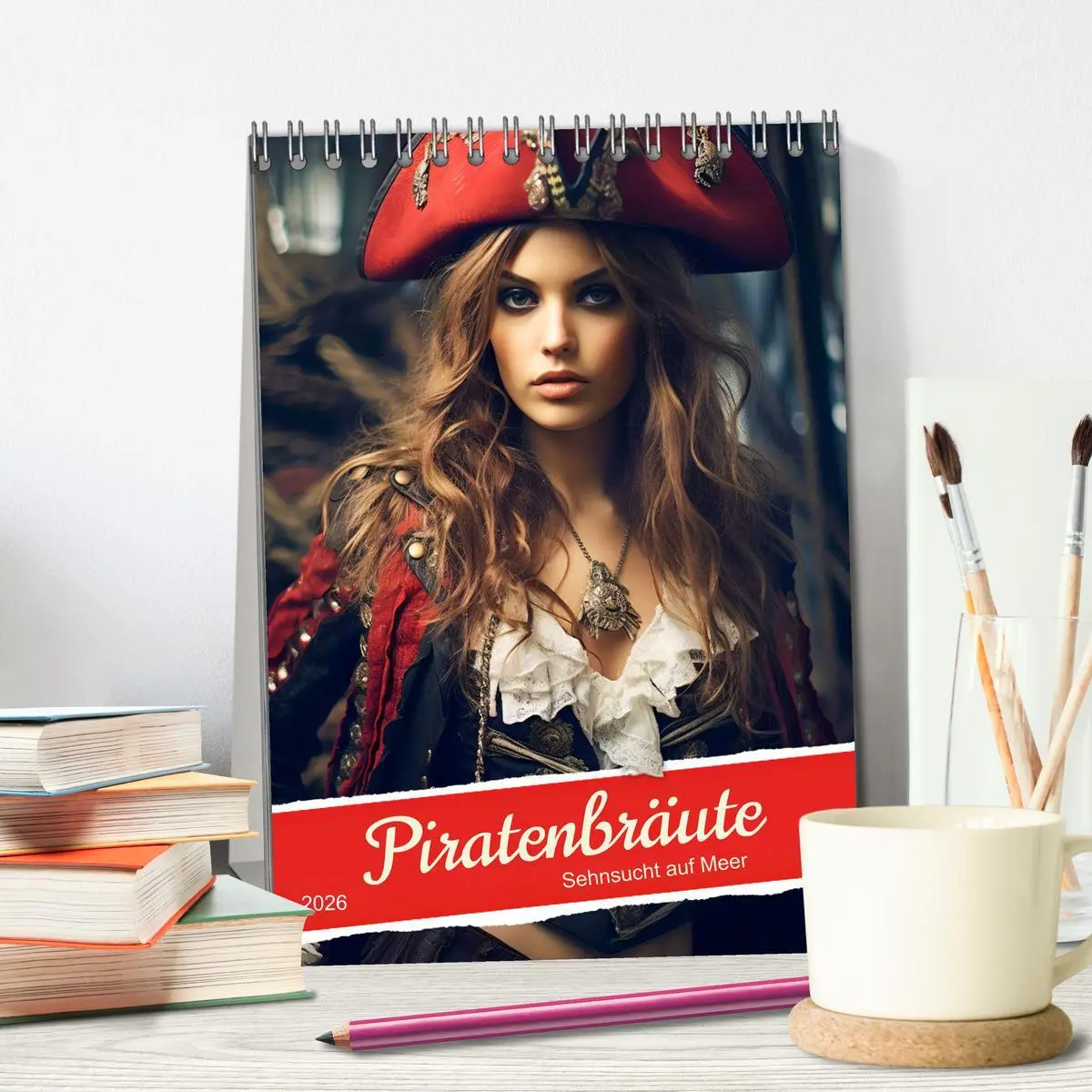 Bild: 9783516316476 | Piratenbräute Sehnsucht auf Meer (Tischkalender 2026 DIN A5 hoch),...