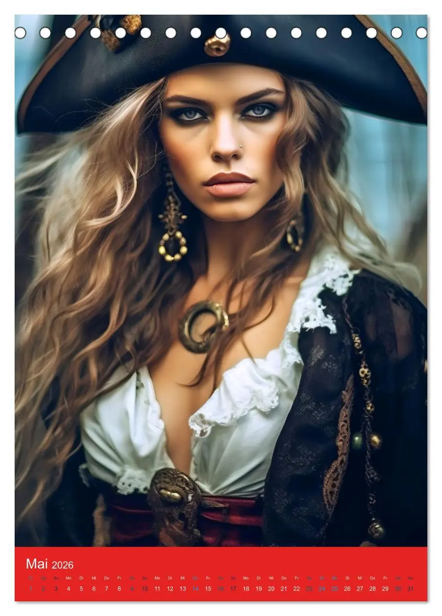 Bild: 9783516316476 | Piratenbräute Sehnsucht auf Meer (Tischkalender 2026 DIN A5 hoch),...