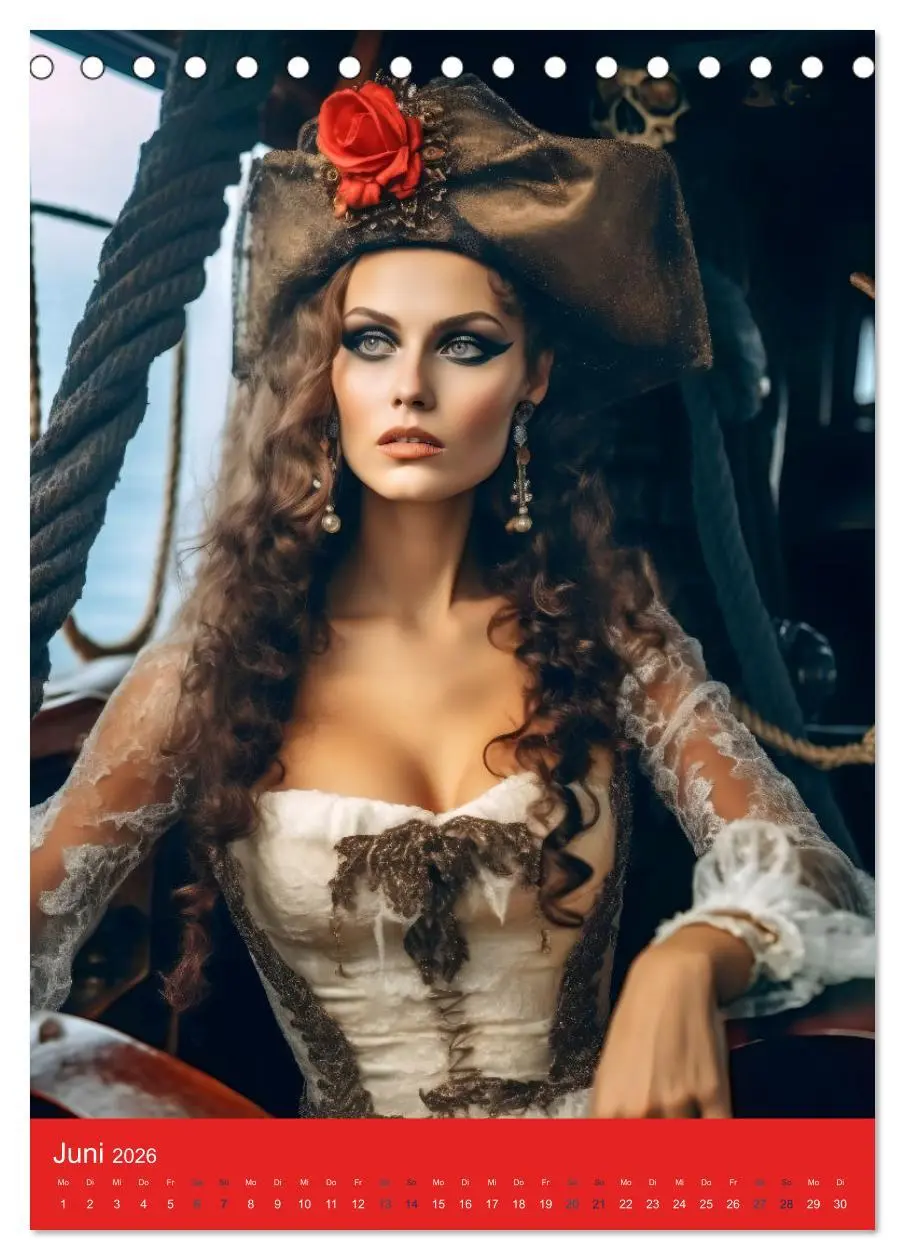 Bild: 9783516316476 | Piratenbräute Sehnsucht auf Meer (Tischkalender 2026 DIN A5 hoch),...