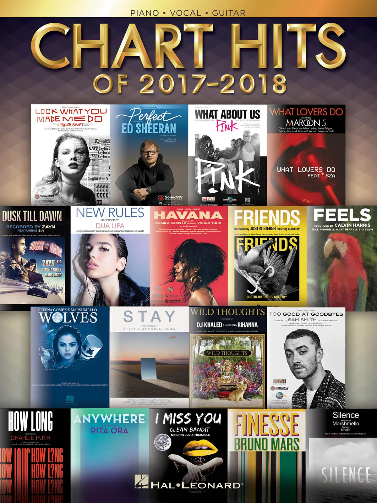 Cover: 9781540026576 | Chart Hits of 2017-2018 | European Version | Buch | Buch | Englisch