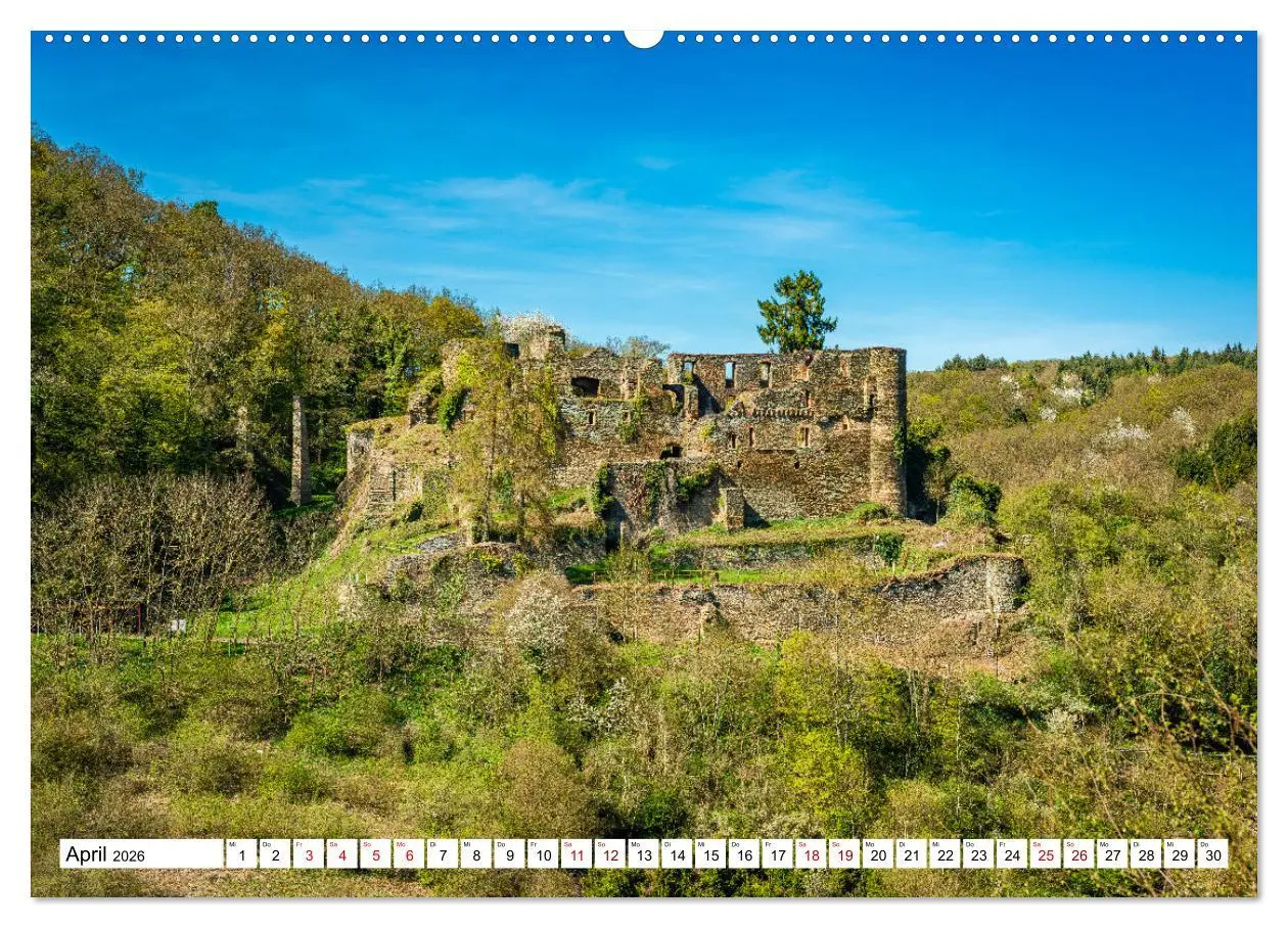Bild: 9783457386576 | Burgen des Hunsrücks (Wandkalender 2026 DIN A2 quer), CALVENDO...