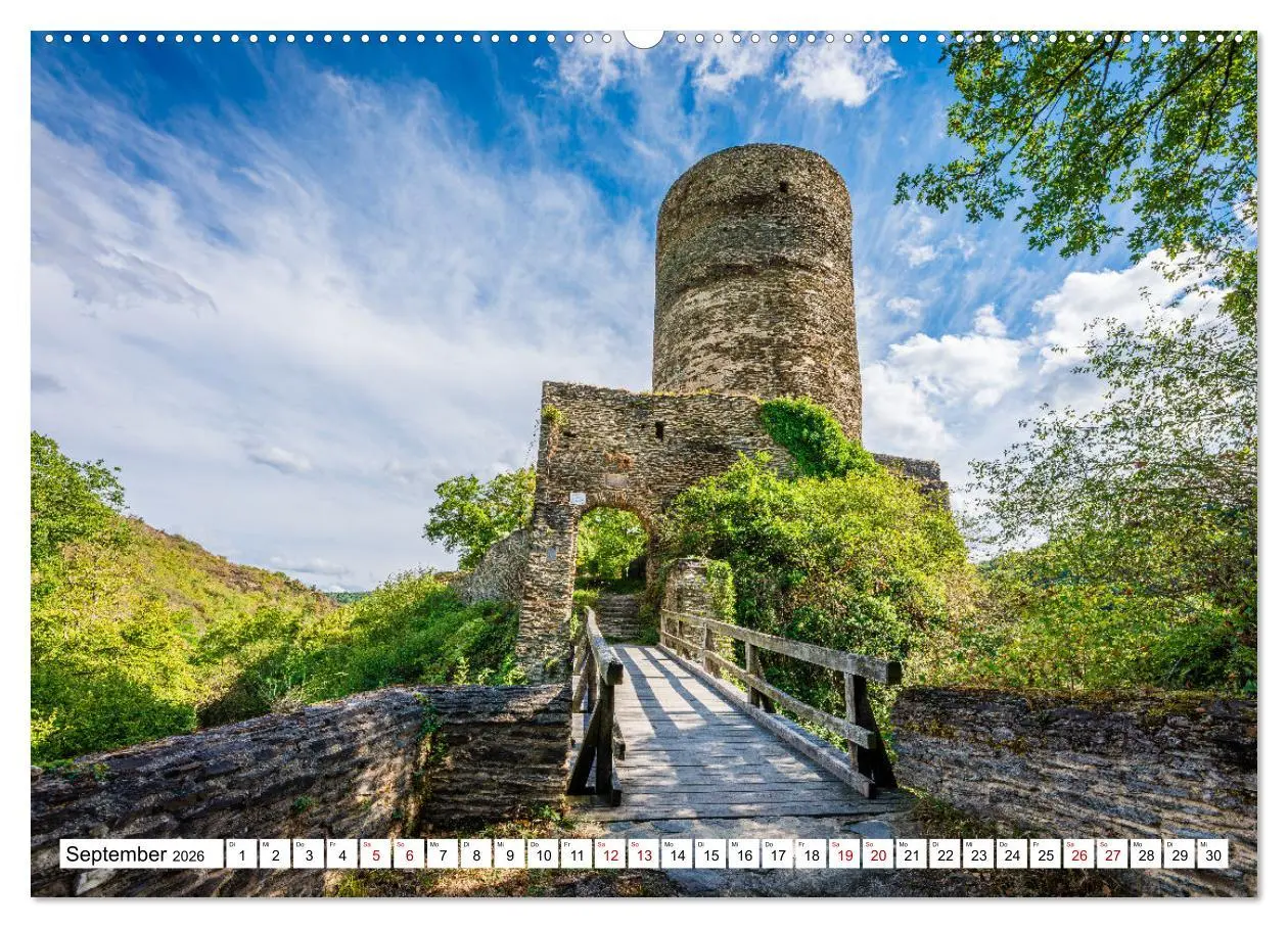 Bild: 9783457386576 | Burgen des Hunsrücks (Wandkalender 2026 DIN A2 quer), CALVENDO...