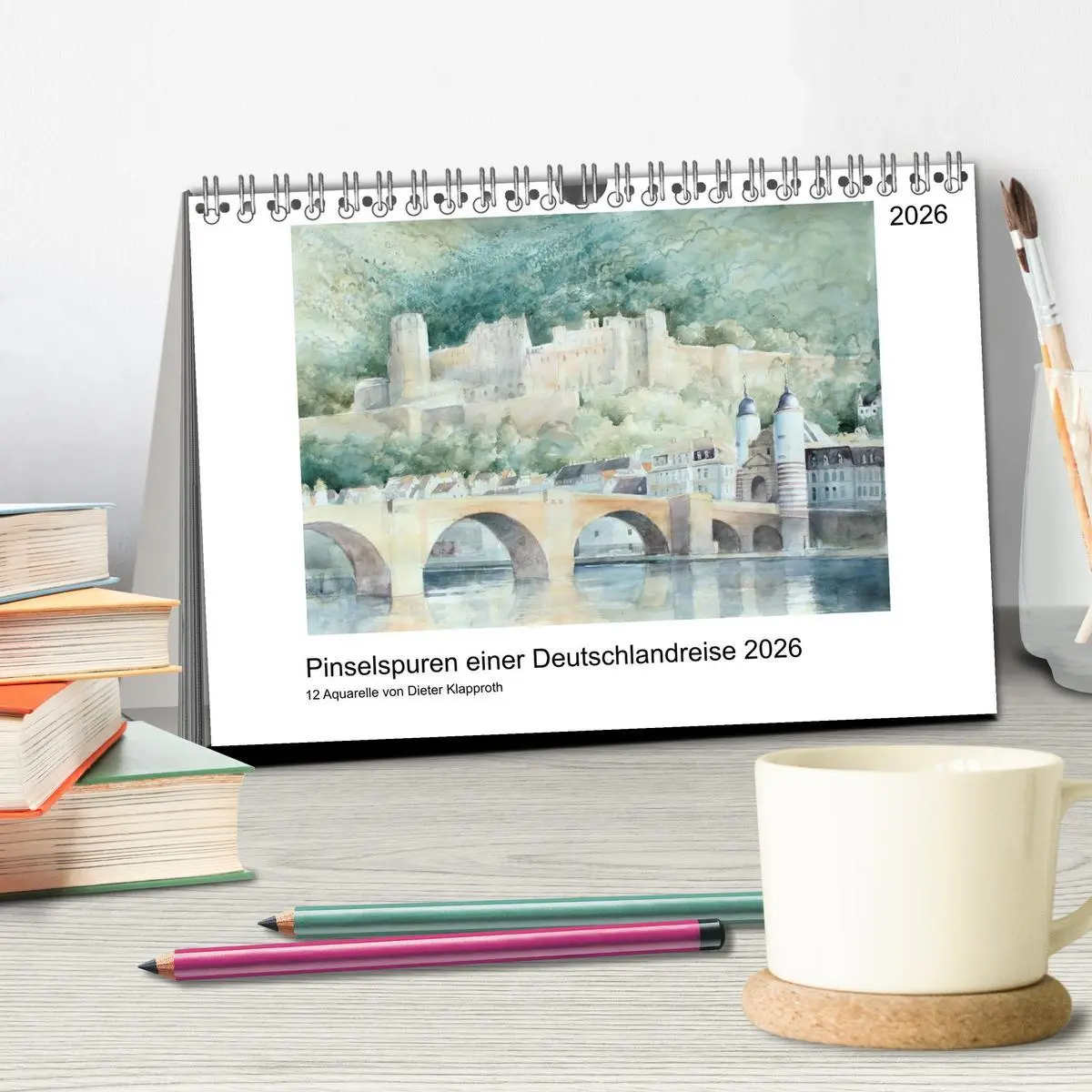 Bild: 9783516096576 | Pinselspuren einer Deutschlandreise - 12 Aquarelle von Dieter...