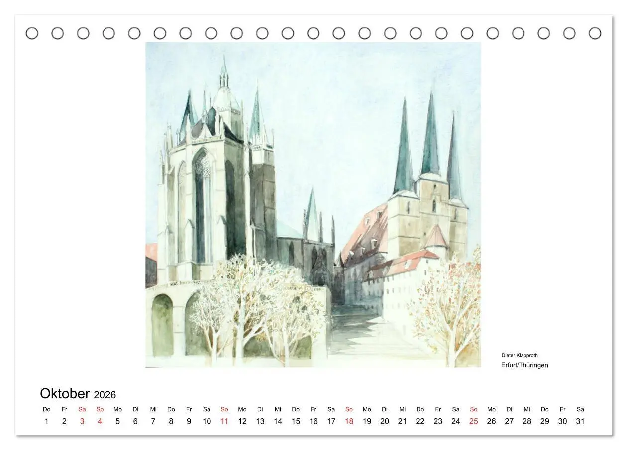 Bild: 9783516096576 | Pinselspuren einer Deutschlandreise - 12 Aquarelle von Dieter...